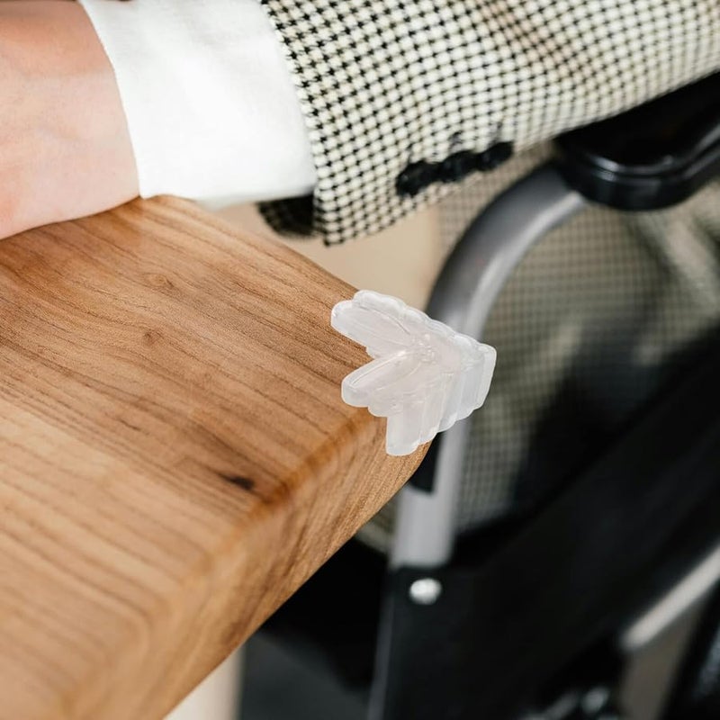 Clear Corner Guards 10pcs Transparent Table Edge Protectors with Adhesive Safety Furniture Bumpers - Image 5